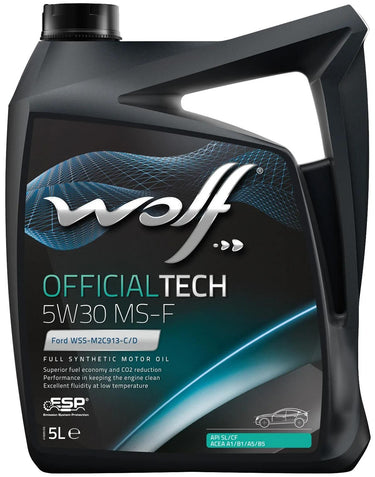 Wolf motorolie officialtech ms-f motoroil 5w30 5l off.tech ms-f