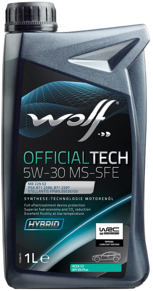 Wolf motorolie officialtech ms-sfe motoroil 5w30 1l off.tech ms-sfe