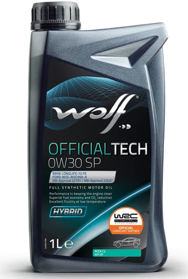 Wolf motorolie officialtech sp motoroil 0w30 1l off.tech sp