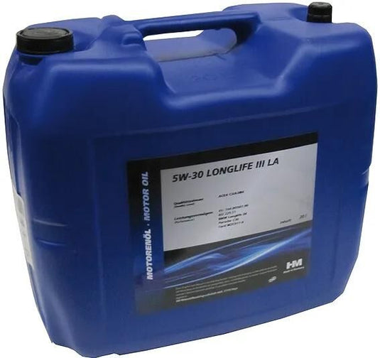 Hm motoröl longlife iii la motor oil 5w30 longlife iii la 20 ltr.