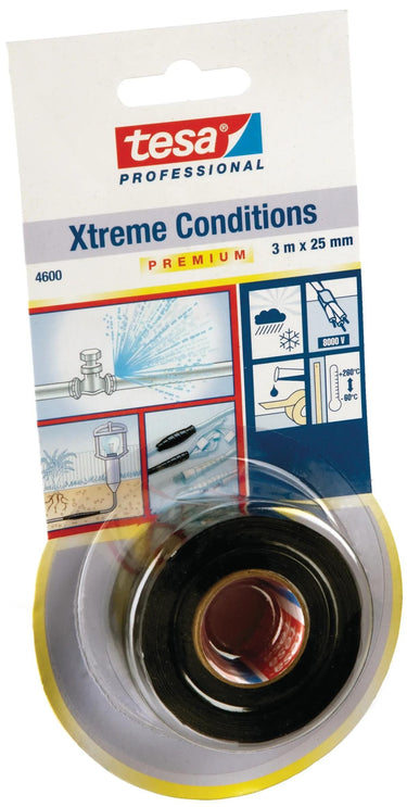 Tesa premium 04600-00001-00 afdichtingstape professional xtreme conditions zwart (l x b) 3 m x 25 mm 1 stuk(s)