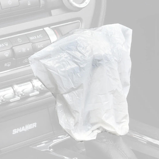 Serwo automotive schaltknaufschoner gear knob cover 500st. white serwo