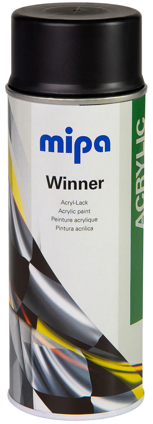 Mipa autolak winner acrylic varnish black mat 400 ml