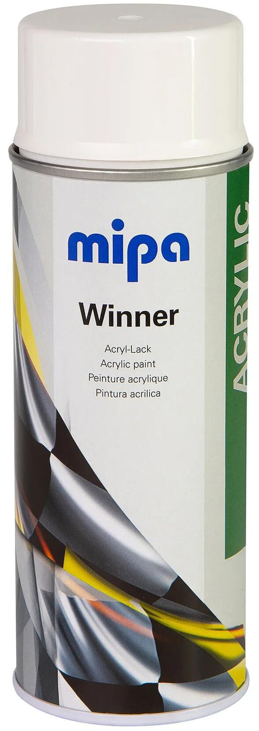 Mipa fahrzeuglack winner acrylic lacquer white glo 400 ml