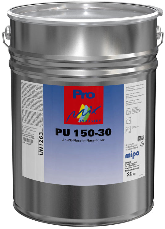 Mipa vulmiddel voor grondverf pu 150-30 . 2k-pu filler pu 150-30 pro mix indust. 20kg