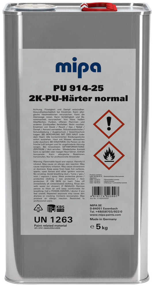 Mipa hardingsmiddel pu 914-25 haerter pu914-25 5ltr.