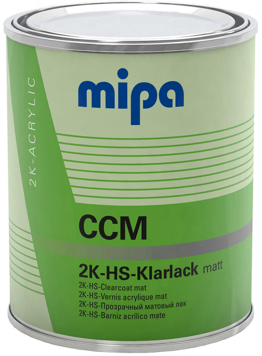 Mipa blanke lak ccm ds.2k-hs clear paint matt clear paint 1l