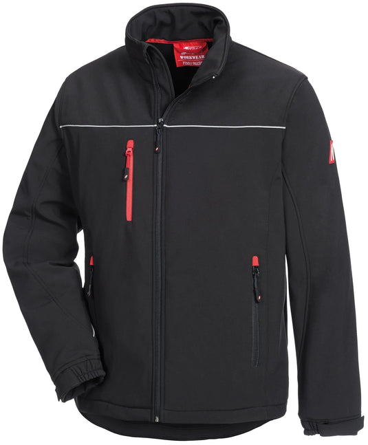 Nitras safety softshell jack motion tex light softshell jacket gr. xxl motion tex light black