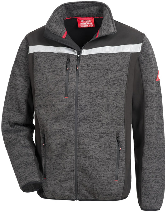 Nitras safety softshelljacke motion tex plus 7192 knitted softshell jacket. motion tex plus black