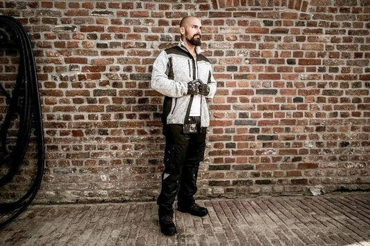 Nitras safety softshelljacke motion tex plus 7192 knitted softshell jacket. motion tex plus gray