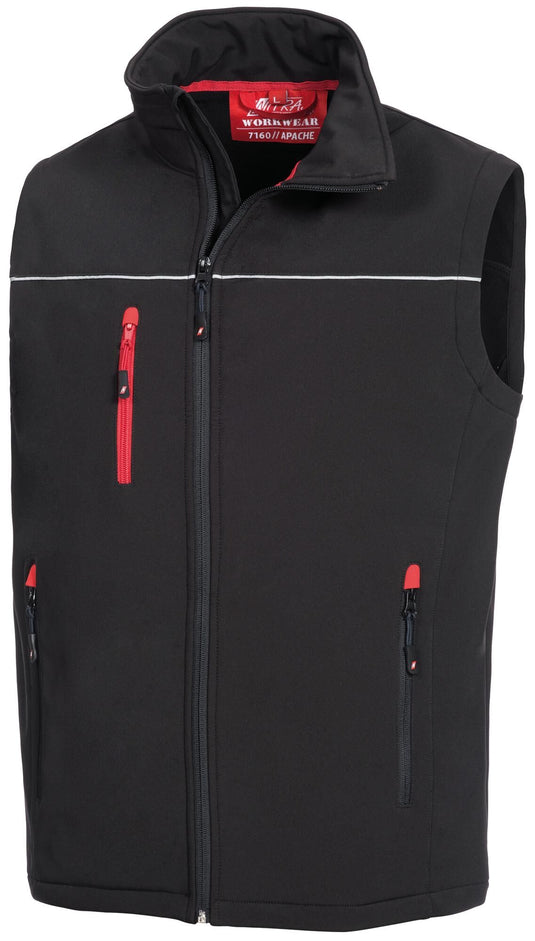 Nitras safety softshell vest motion tex light softshell vest gr. xl motion tex light black