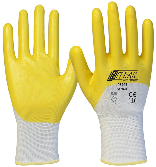 Nitras safety nitrilhandschuh nitrile glove size 9 nitras