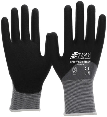 Nitras safety flexibele werkhandschoen skin flex v glove size 9 skin flex v