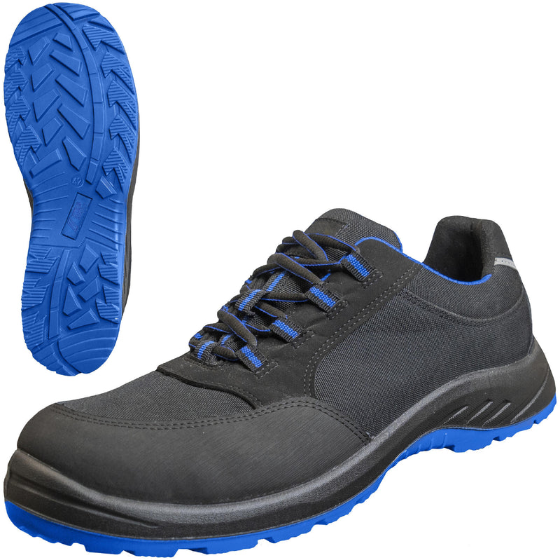 Load image into Gallery viewer, Nitras safety nitras lage schoen solid step safety shoes gr. 43 solid step mid blue

