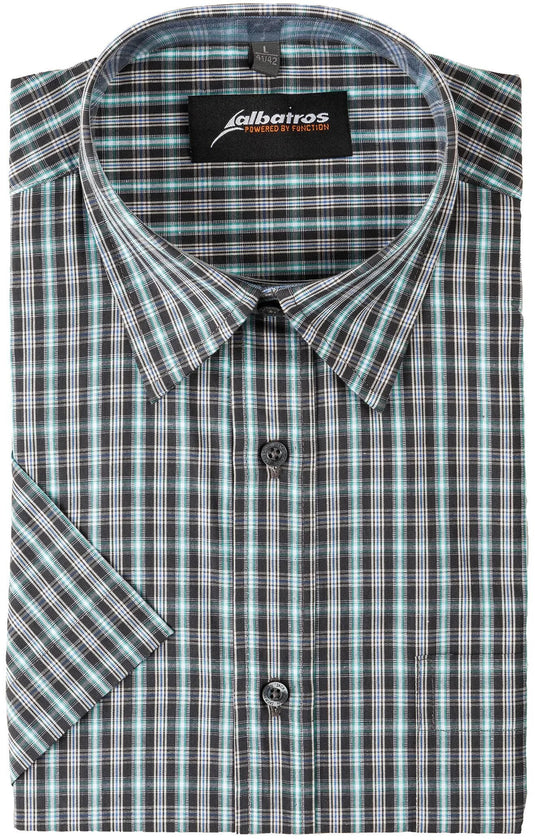 Albatros oberhemd bronze shirts 1 2 sleeve gr. 39 gray-cared