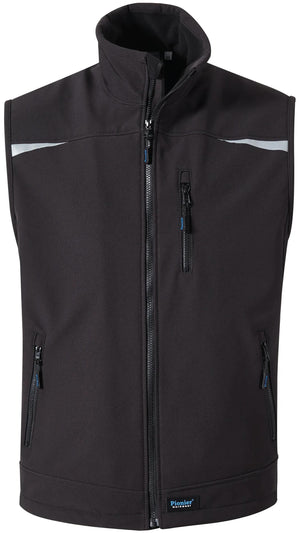 Pionier workwear softshell vest uni softshell vest gr. m pioneer black