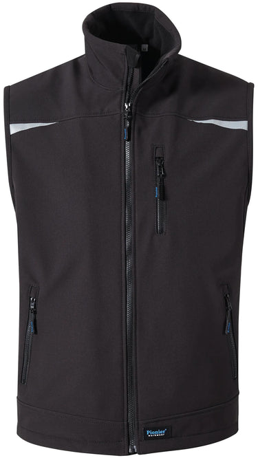 Pionier workwear softshell vest uni softshell vest gr. m pioneer black