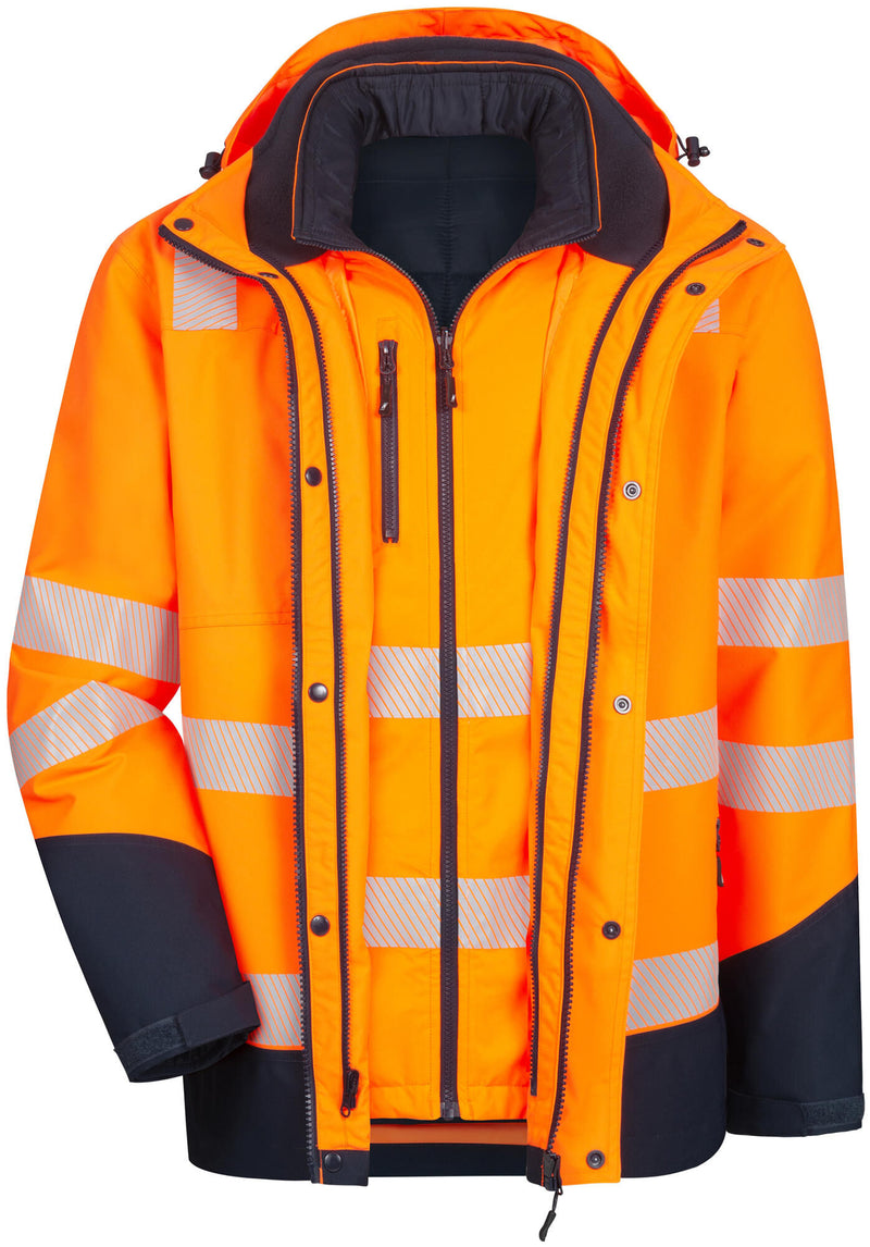 Load image into Gallery viewer, Nitras safety fluorescerend jack motion tex viz plus safety jackets gr. l nitras motion tex viz
