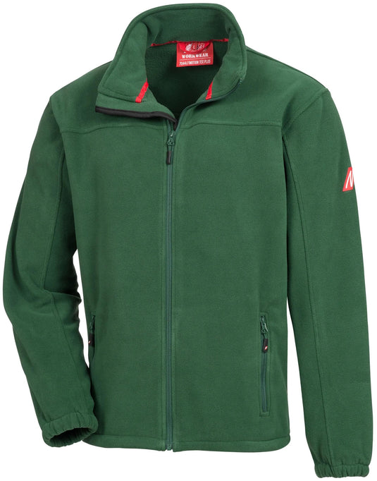 Nitras safety fleecejacke 7044 motion tex plus fleece jacket gr. m green nitras motion tex plus