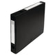 Documentenmap exacompta pp 32x24cm rb 40mm zwart drukknop grijpring eitkethouder