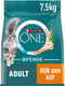 Purina one adult - kattenbrokjes - kip volkoren granen - 7.5 kg
