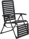 Lifetime garden verstelbare tuinstoel - zit en ligstoel tuin - campingstoel opvouwbaar - 104 x 62 x 151cm - zwart