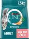 Purina one adult - kattenbrokjes - zalm volkoren granen - 7.5 kg