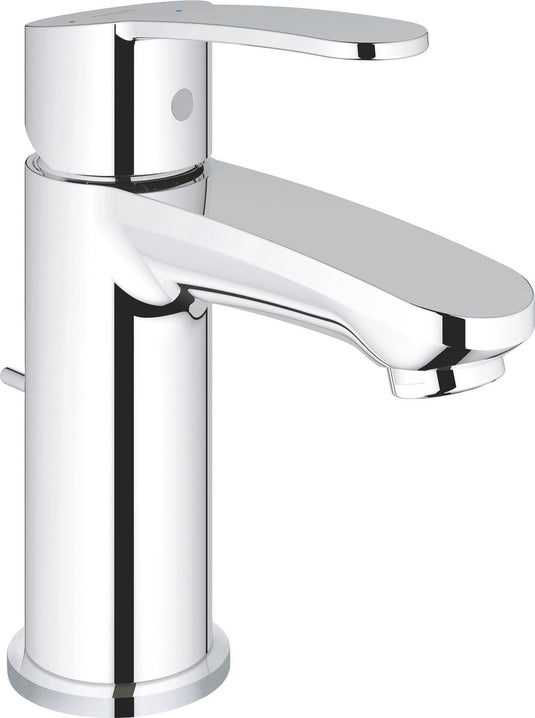 Grohe eurostyle cosmopolitan wastafelkraan - lage uitloop - met trekwaste - chroom