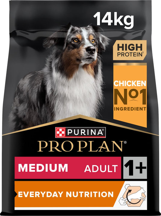Pro plan medium adult everday nutrition - hondenvoer droogvoer - kip - 14 kg