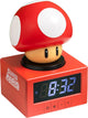 Paladone super mario super mushroom icon alarm clock – digitale wekker met nachtlampje, officieel nintendo‑product-