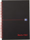 Oxford black n' red - notitieboek - a5 - ruitjes papier - 90g - hardcover - zwart