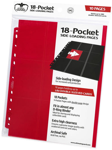 Ultimate guard 18-pocket pages side-loading (10) - red