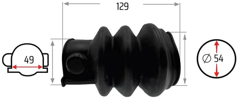 Load image into Gallery viewer, Nb parts vouwbalg bellows 49 54 mm nb-parts
