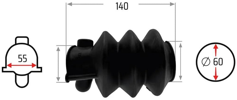 Load image into Gallery viewer, Nb parts vouwbalg bellows 55 62 mm nb-parts
