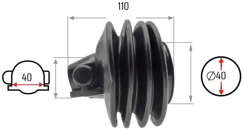 Load image into Gallery viewer, Nb parts vouwbalg bellows 40 70 mm nb-parts
