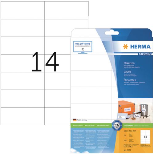 Merkloos sans marque etiketten herma