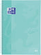 Oxford school europeanbook - notitieboek - gekleurde rand - a4+ - lijn - 80 vel - 4 gaats - hardcover - pastel mint