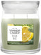 Yankee candle - sage citrus medium geurkaars - 50 branduren - 2 lonten