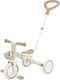 Globber 3in1 driewieler en oefenfiets - learning trike - 12 tot 36 maanden - gerecycleerd kunststof - zandkleur