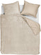 Ambiante plush teddy dekbedovertrek - tweepersoons - 200x200 220 - zand