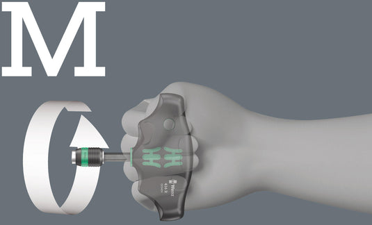 Rapidaptor T-greep - bit plaatsen zonder gereedschap - magnetische grip - hoge aanhaal- en losdraaimomenten - ergonomische vorm - voorkomt wrijvingsverliezen