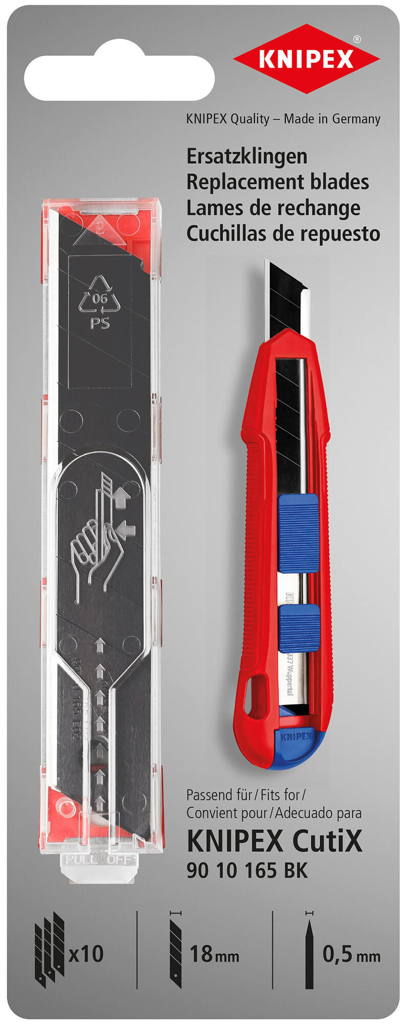 Load image into Gallery viewer, Knipex cutix reserve mesjes spare blades, 10 pieces f. 62878012
