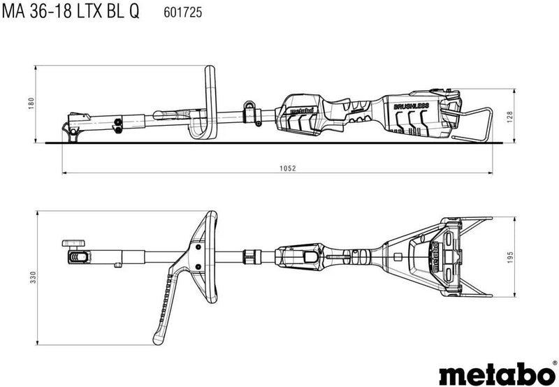 Load image into Gallery viewer, Metabo multifunktionsantrieb ma 36-18 ltx bl q battery multifunctional d ma 36-18 ltx bl q
