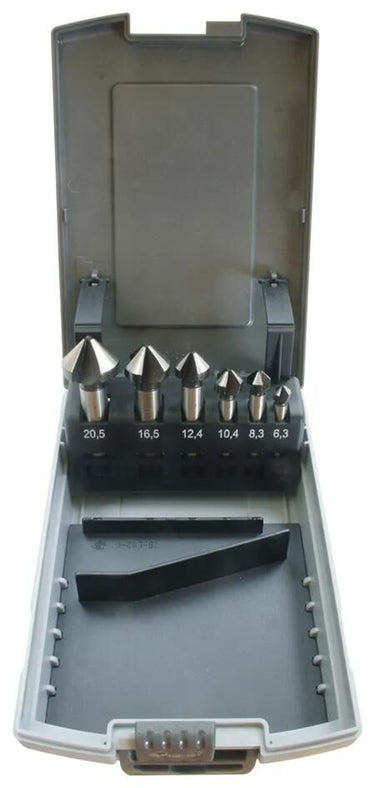 Pro kegelsenkersatz set of countersinks din 3 6-tlg
