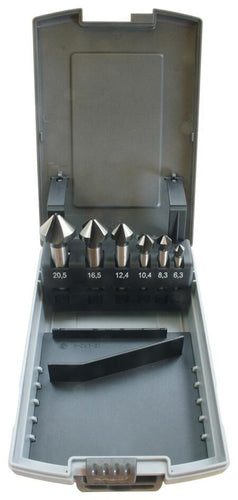 Pro kegelverzinkboor set set of countersinks din 3 6-tlg