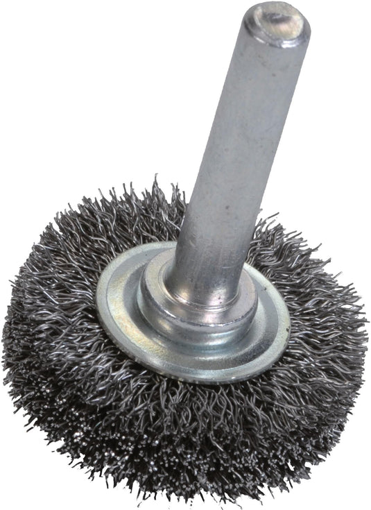 Norton ronde staaldraadborstel round brush with 6mm shaf 20x4.0 steel
