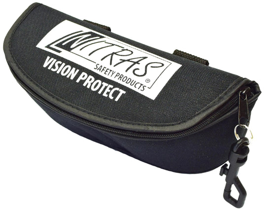 Nitras safety brillenetui glasses case black textile