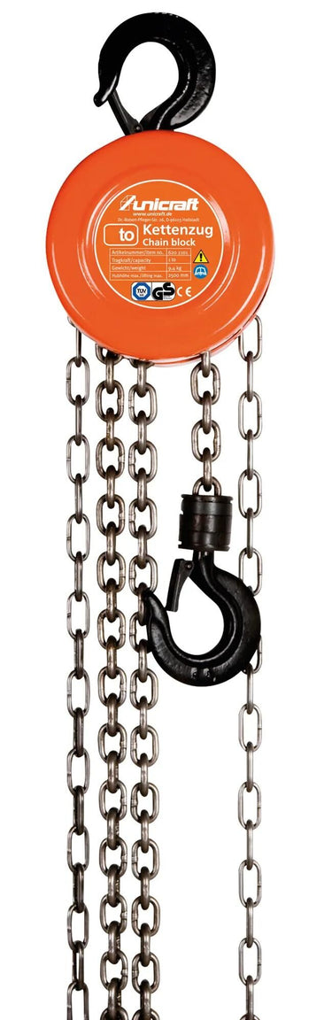 Unicraft kettingtakel k 1000 chain hoist k 1000