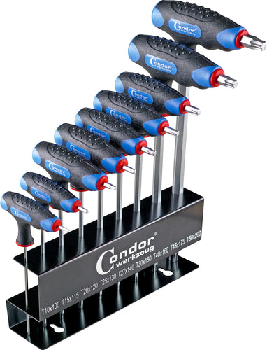 Condor schroevendraaierset 1119 screw driver sets torx 9-tlg. t10-t50