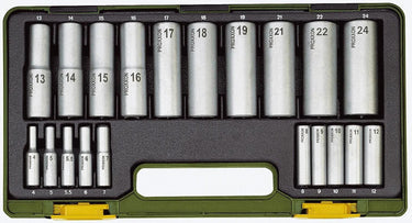Proxxon steckschlüsselsatz socket wrench sets 20-te. 1 2 and 1 4